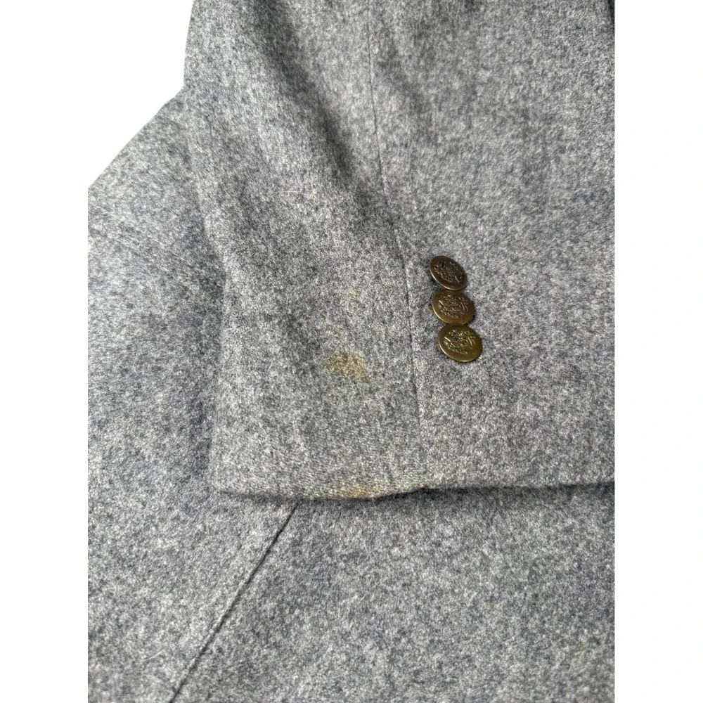Pendleton Woolen Mills Gray 100% Virgin Wool Blazer Men's Size 44 Coat Jacket - Picture 3 of 8